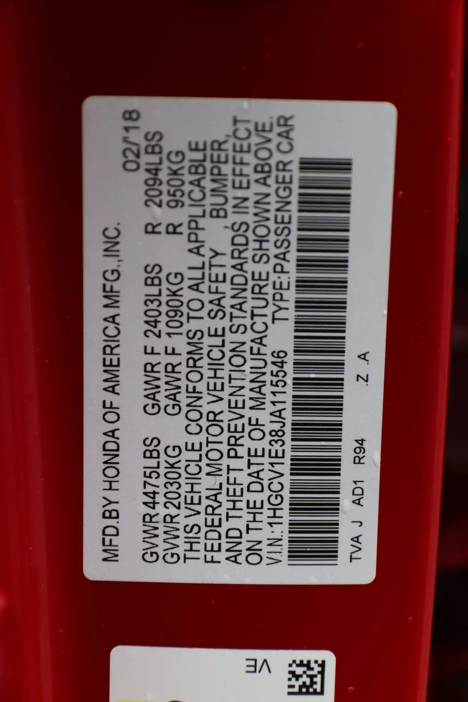 2018 Honda Accord — photo 12 of 28