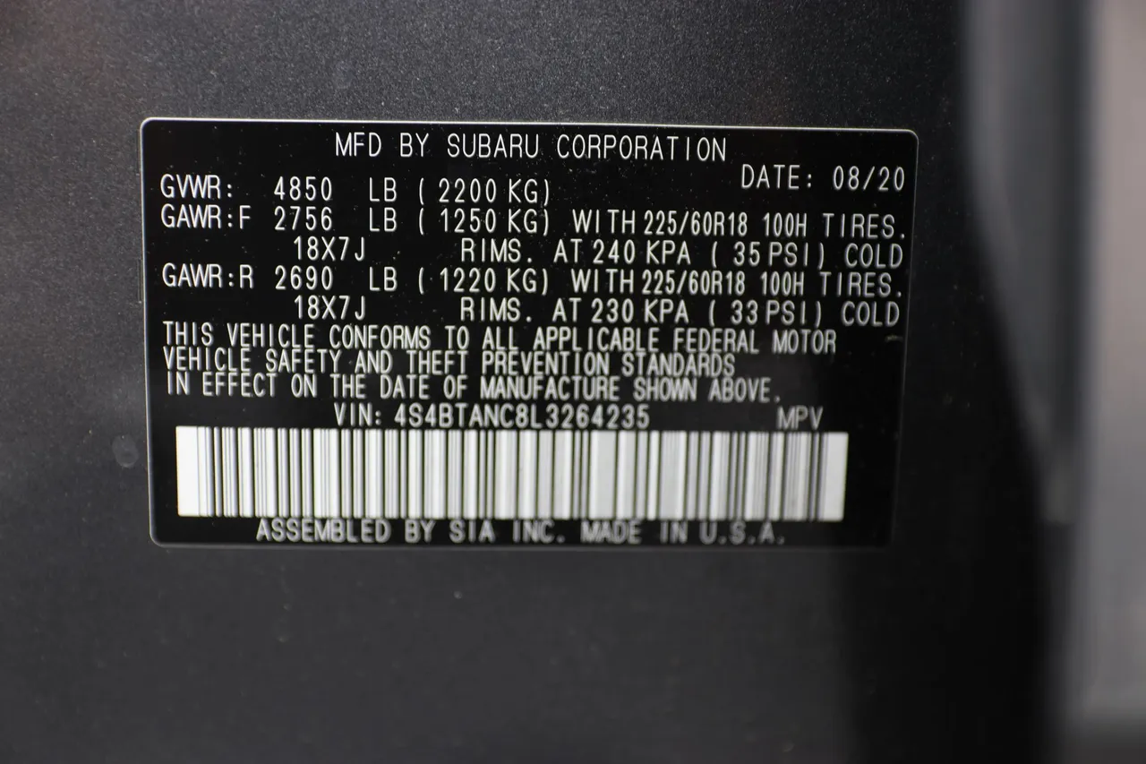 2020 Subaru Outback — photo 33 of 33