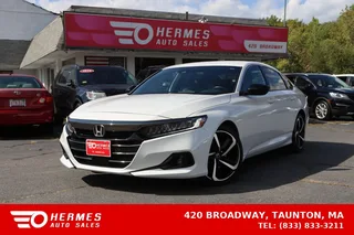 2021 Honda Accord Sport Sedan 4D in White — used car for sale in Taunton, MA