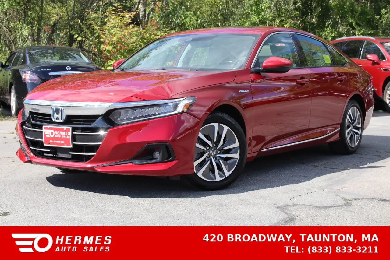 2021 Honda Accord Hybrid EX-L Sedan 4D in RED — photo 1 of 32