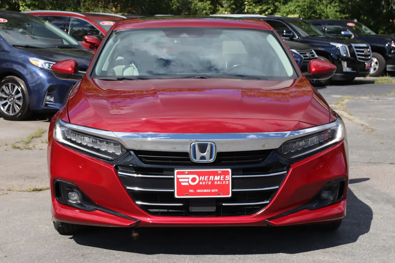 2021 Honda Accord Hybrid EX-L Sedan 4D in RED — photo 2 of 32