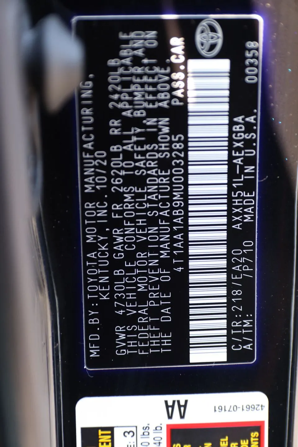 2021 Toyota Avalon Hybrid — photo 28 of 28