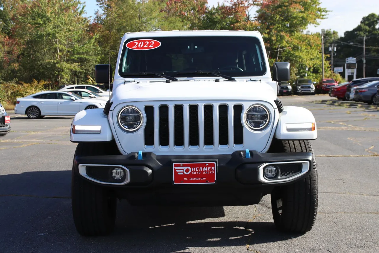 2022 Jeep Wrangler Unlimited 4XE Sahara 4XE Sport Utility 4D in White — photo 2 of 35